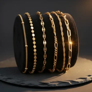 Tewiky Waterproof Gold-Tone Bracelets for Women