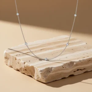 MINDDHA CZ Station Necklace