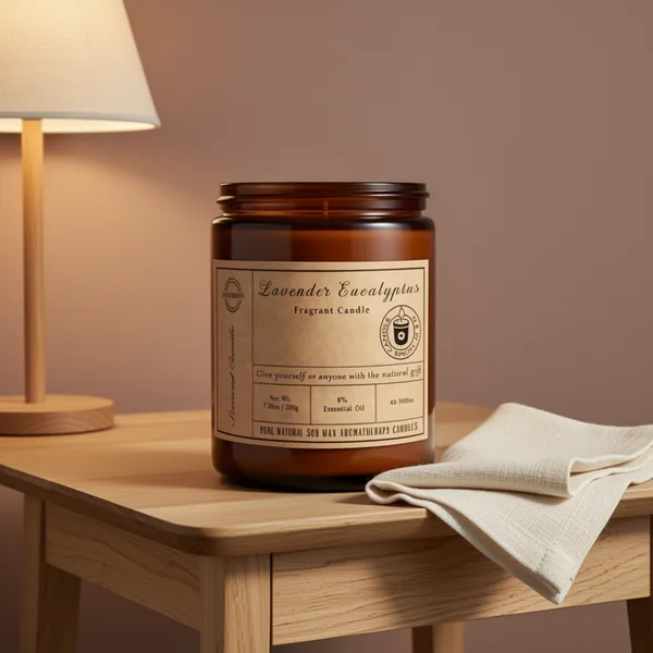 Lavender Eucalyptus Scented Candles, 7 oz