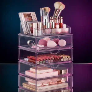 Vtopmart 5 Tier Clear Plastic Makeup Organizer