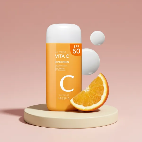 MISSHA All Around Vita C Sunscreen, 2.36 oz