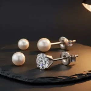 JEMARA Sterling Silver Stud Earrings for Women