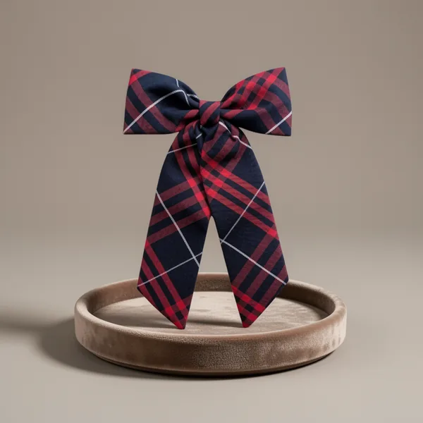 ClassExceed Jumbo Plaid Hair Bow for Girls