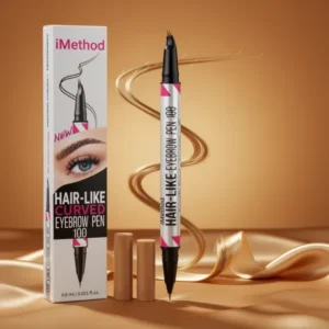 iMethod Curved Eyebrow Pen Waterproof with Hair-Like Brows Light Brown