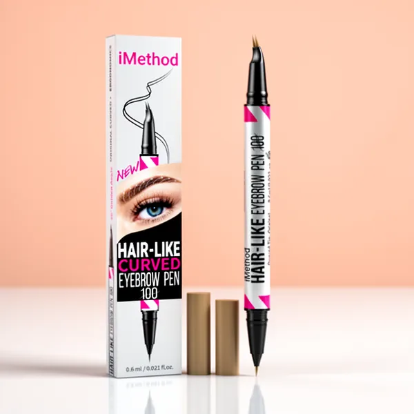 iMethod Curved Eyebrow Pen Waterproof with Hair-Like Brows Light Brown