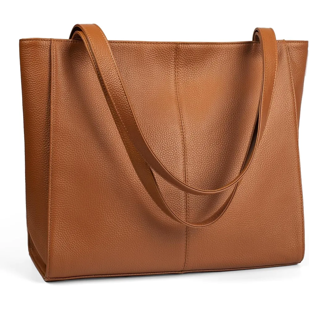 befen leather tote in Cognac Brown, photo 1