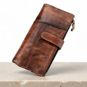 KingTo Genuine Leather RFID Long Wallet for Women