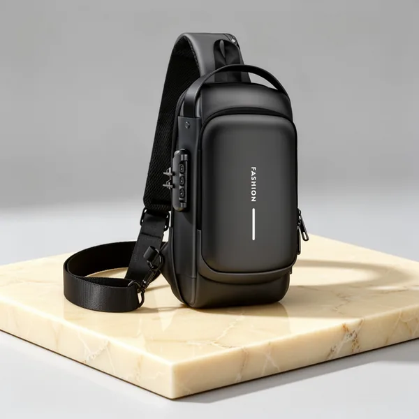 Rcrirth Sling Bag for Women, Black