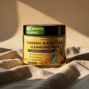 Turmeric Kojic Acid Cleansing Pads for Face