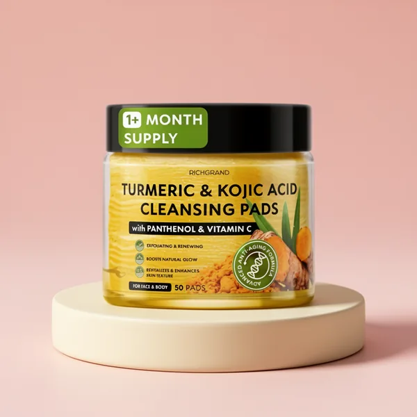 Turmeric Kojic Acid Cleansing Pads for Face