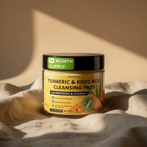 Turmeric Kojic Acid Cleansing Pads for Face