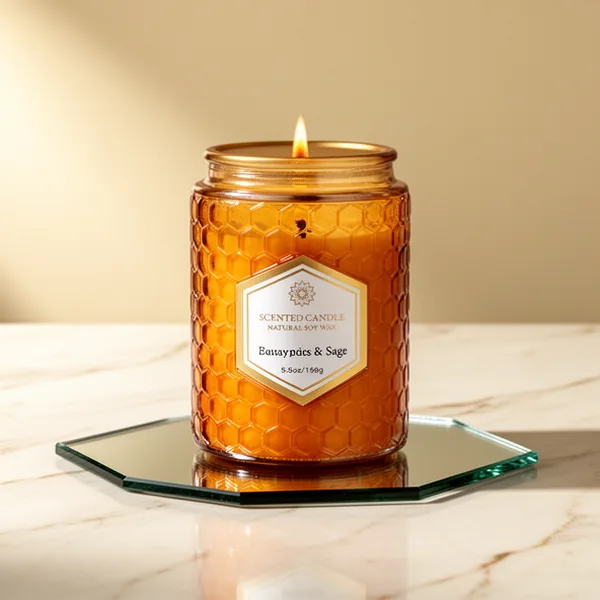Natural Soy Wax Jar Candles for Home, 33 oz, 6-Pack