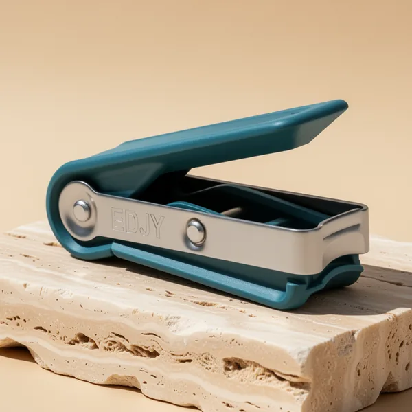 EDJY Fingernail Cutter Nail Cutter Stainless Steel EDJY Blue