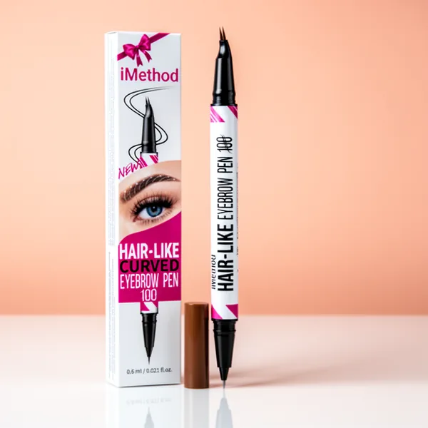 iMethod Curved Eyebrow Pen Eyebrow Pencil, Dark Brown