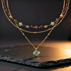 Boho Layered Original Design Retro Style Multi-Layer Beaded Necklace