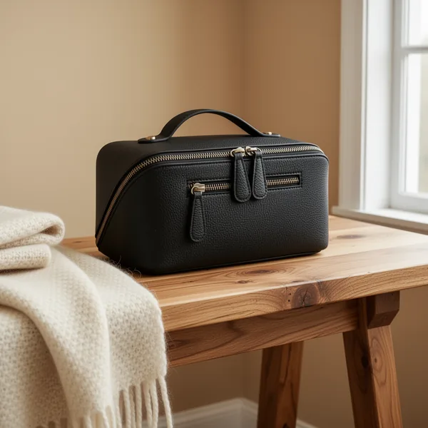 Travel Makeup Bag, Black