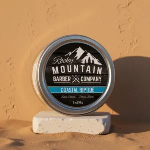Rocky Mountain Barber Company Coastal Riptide Solid Cologne for Men, 2 oz