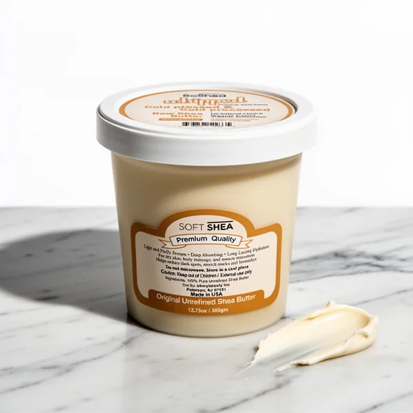 SoShea Whipped Shea Butter Unscented Ivory Original Nourishes, 11.50 oz
