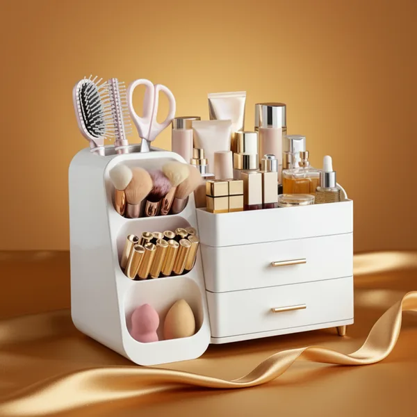 HBlife Makeup Organizer with Brush Holder