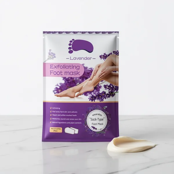 Foot Peeling Mask, 5-Pack, Lavender