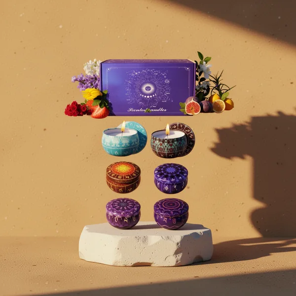 Zodiac Scented Candles, 12-Pack
