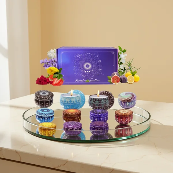 Zodiac Scented Candles, 12-Pack