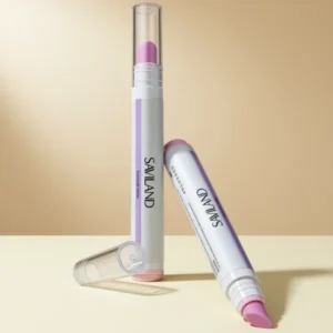 SAVILAND Cuticle Remover Pen: 2-in-1 Push & Buff Ceramic Tip for Dry