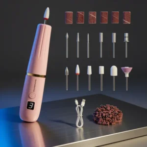 Professional Electric Nail Drill, Pink