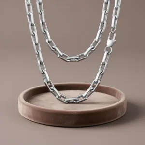 VNOX Paperclip Necklace for Men
