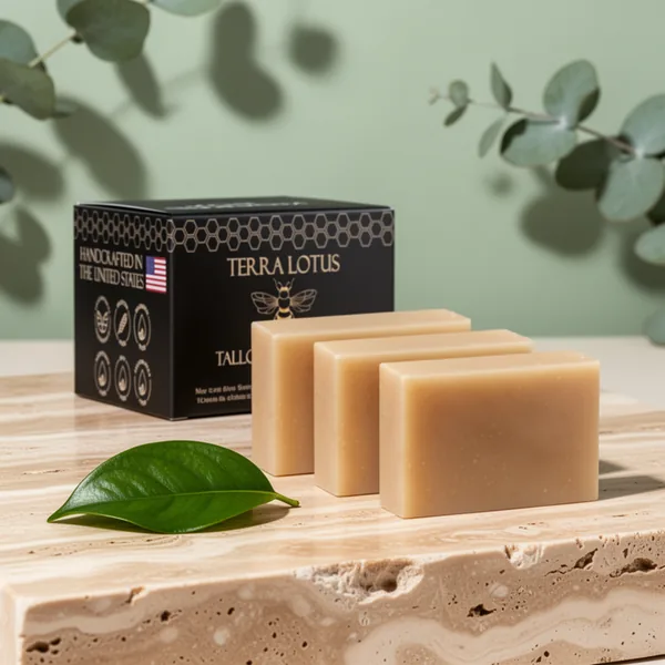 Terra Lotus Organic Tallow Soap, 3-Pack