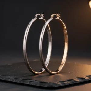 OOOPEL 3mm Wide Large Hoop Earrings for Women