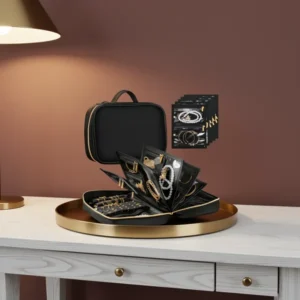 Travel Jewelry Organizer for Women, Black
