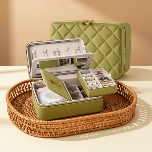 Velvet Travel Jewelry Organizer