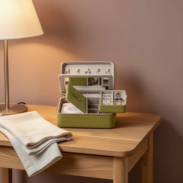 Velvet Travel Jewelry Organizer