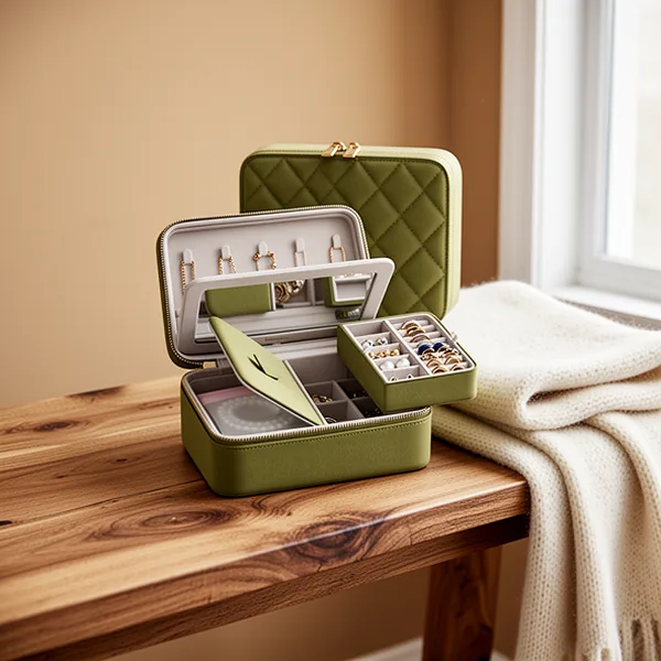 Velvet Travel Jewelry Organizer