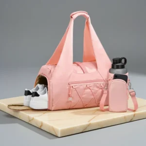 Small Gym Bag for Women, Pink