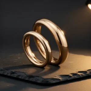 Gold-Tone Bangle, 2 Pieces