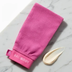 Bali Body Pink Exfoliating Mitt Self Tan Remover for Fake Tan