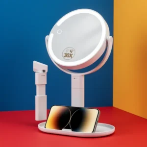 MOMOKUBA Makeup Mirror with Lights, White
