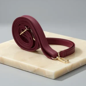 uxcell Leather Purse Strap, Burgundy