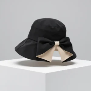 Women Bowknot Wide Brim UPF50+ Foldable Travel Beach Sun Hat