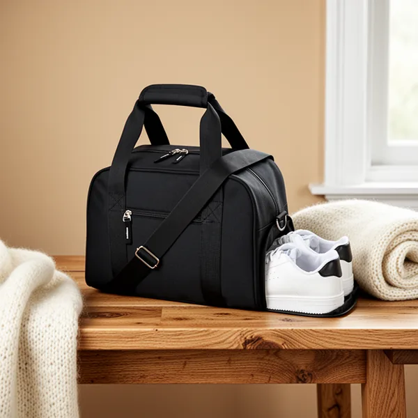 Searock Small Gym Bag with Shoe Compartment, 14-Inch
