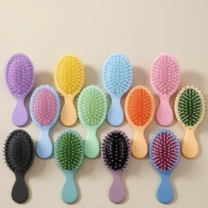 Mini Detangling Hairbrush 12 Vibrant Colors Small Brush, 24 Pieces
