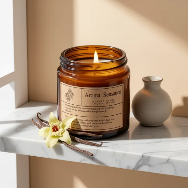 Organic Coconut Vanilla Candles, 7 oz