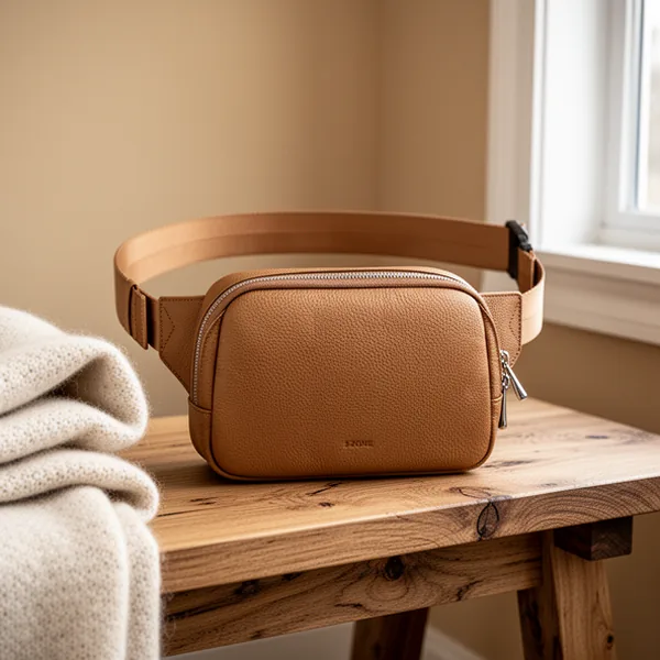 S-ZONE Leather Fanny Pack for Women