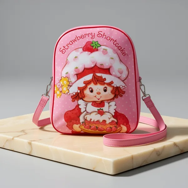 AI ACCESSORY INNOVATIONS Strawberry Shortcake Kids Backpack, 15-Inch, Pink