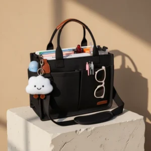 BESBESME Canvas Tote Bag for Women