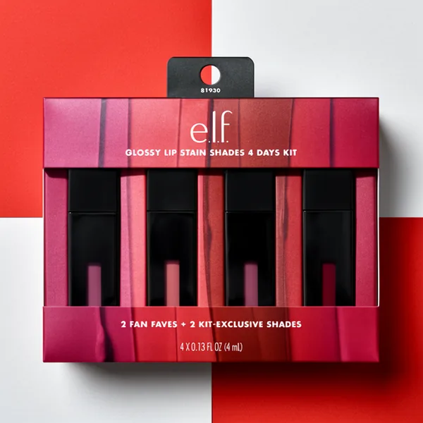 E.l.f. Glossy Lip Stain Shades 4 Days Kit