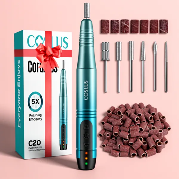 COSLUS C20 Cordless Nail Drill, Blue