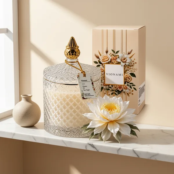 VIONAMI Queen of the Night Rare Flower Fragrance Luxury Scented Candle
